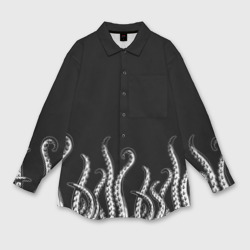 Женская рубашка oversize 3D Octopus Щупальца