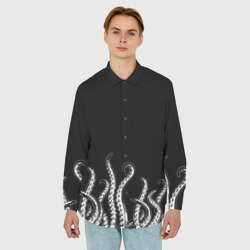 Мужская рубашка oversize 3D Octopus Щупальца - фото 2
