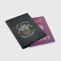 Обложка для паспорта матовая кожа 5FDP est.2005 - фото 2