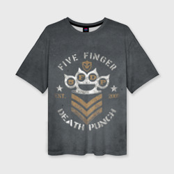5FDP est.2005 – Женская футболка oversize 3D с принтом купить со скидкой в -50%