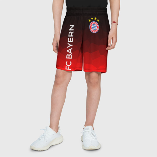 Детские спортивные шорты 3D ФК Бавария Bayern Мюнхен, цвет 3D печать - фото 4