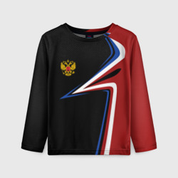 Детский лонгслив 3D Россия Russia uniform