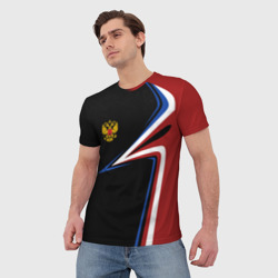 Мужская футболка 3D Россия Russia uniform - фото 2
