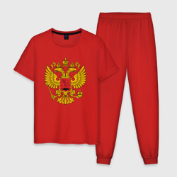 Мужская пижама хлопок Герб России Russia