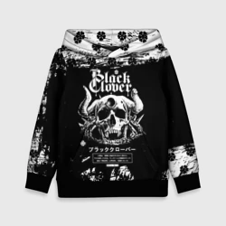 Детская толстовка 3D Чёрный клевер череп демона