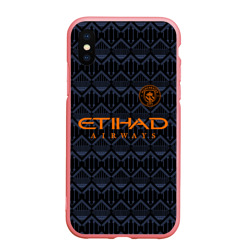 Чехол для iPhone XS Max матовый Manchester city Манчестер