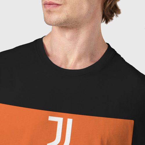 Мужская футболка хлопок с принтом Juventus | Tee Cut & Sew (2021, фото #4