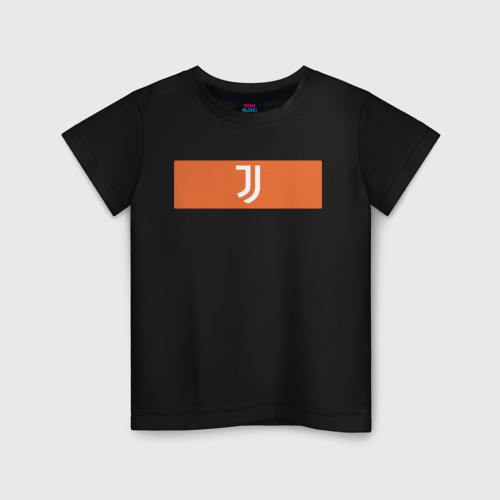 Детская футболка хлопок с принтом Juventus | Tee Cut & Sew (2021, вид спереди #2
