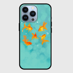 Чехол для iPhone 13 Pro Золотые рыбки