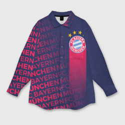 Мужская рубашка oversize 3D ФК Бавария Bayern Мюнхен