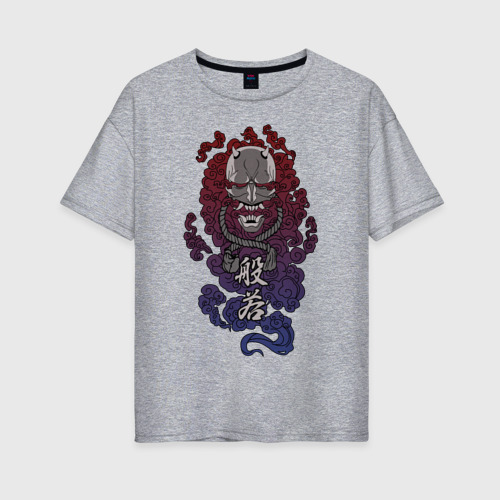 Женская футболка хлопок Oversize с принтом Дух Хання, вид спереди #2