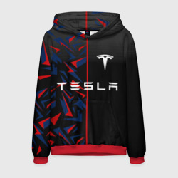 Мужская толстовка 3D Tesla motors Тесла