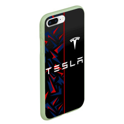 Чехол для iPhone 7Plus/8 Plus матовый Tesla motors Тесла - фото 2