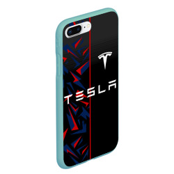 Чехол для iPhone 7Plus/8 Plus матовый Tesla motors Тесла - фото 2