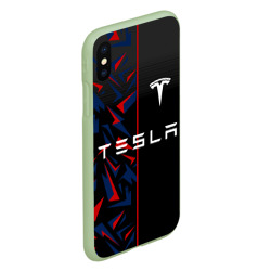 Чехол для iPhone XS Max матовый Tesla motors Тесла - фото 2