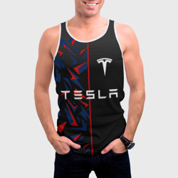 Мужская майка 3D Tesla motors Тесла - фото 2