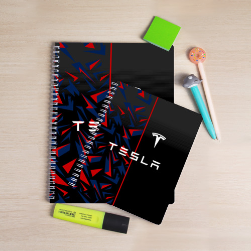Тетрадь Tesla motors Тесла, цвет линия - фото 3
