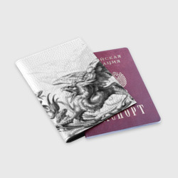 Обложка для паспорта матовая кожа Грифон - фото 2
