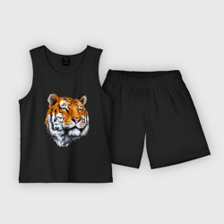 Детская пижама с шортами хлопок Тигр