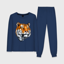 Женская пижама с лонгсливом хлопок Тигр