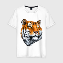Мужская футболка хлопок Тигр