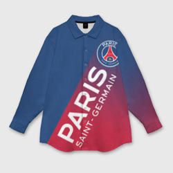 Мужская рубашка oversize 3D ФК ПСЖ Paris Saint Germain