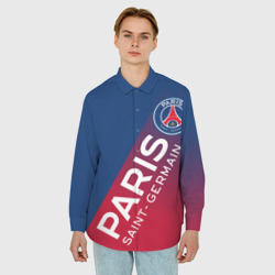 Мужская рубашка oversize 3D ФК ПСЖ Paris Saint Germain - фото 2