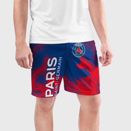 Мужские шорты спортивные ФК ПСЖ Paris Saint Germain, цвет 3D печать - фото 3