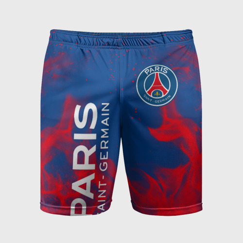 Мужские шорты спортивные ФК ПСЖ Paris Saint Germain, цвет 3D печать