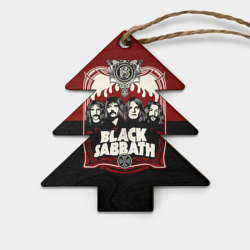 Игрушка деревянная Ёлочка Black Sabbath
