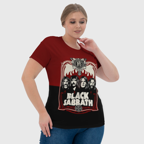 Женская футболка 3D Black Sabbath, цвет 3D печать - фото 6