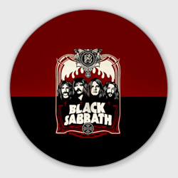 Круглый коврик для мышки Black Sabbath