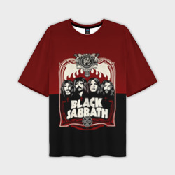 Мужская футболка oversize 3D Black Sabbath
