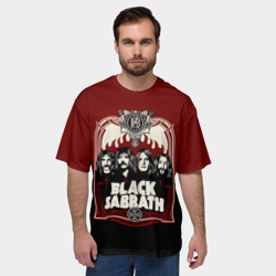 Мужская футболка oversize 3D Black Sabbath - фото 2