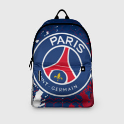 Рюкзак с принтом ФК ПСЖ FC PSG Paris SG для любого человека, вид спереди №3. Цвет основы: белый