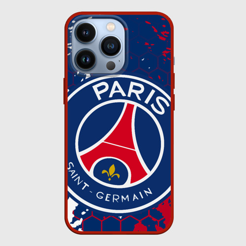 Чехол для iPhone 13 Pro ФК ПСЖ FC PSG Paris SG, цвет красный