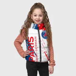 Детский жилет утепленный 3D ФК ПСЖ FC PSG Paris SG - фото 2