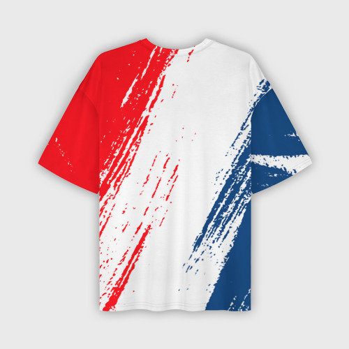 Мужская футболка oversize 3D ФК ПСЖ FC PSG Paris SG, цвет 3D печать - фото 2