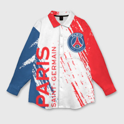 Женская рубашка oversize 3D ФК ПСЖ FC PSG Paris SG