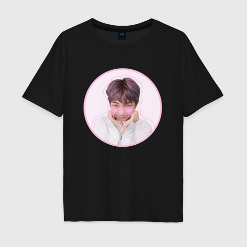 Мужская футболка хлопок Oversize Sweet Namjoon, цвет черный