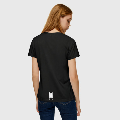 Женская футболка 3D Namjoon black, цвет 3D печать - фото 4