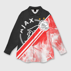 Мужская рубашка oversize 3D FC Ajax Amsterdam ФК Аякс