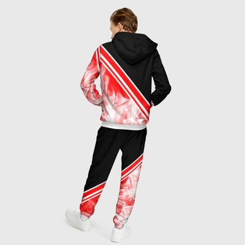 Мужской 3D костюм с принтом FC Ajax Amsterdam ФК Аякс, вид сзади #2