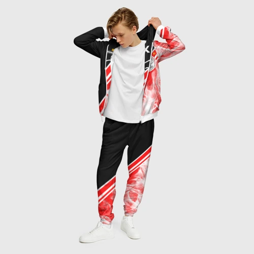 Мужской 3D костюм с принтом FC Ajax Amsterdam ФК Аякс, фото на моделе #1
