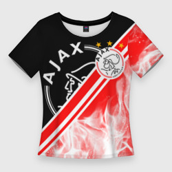 Женская футболка 3D Slim FC Ajax Amsterdam ФК Аякс