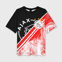 Женская футболка oversize 3D FC Ajax Amsterdam ФК Аякс