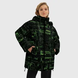 Женская зимняя куртка Oversize Схема - фото 2