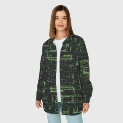 Женская рубашка oversize 3D Схема - фото 2