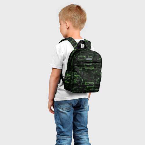 Детский рюкзак 3D с принтом Схема, фото на моделе #1