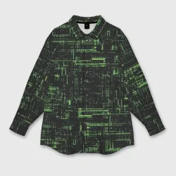 Женская рубашка oversize 3D Схема
